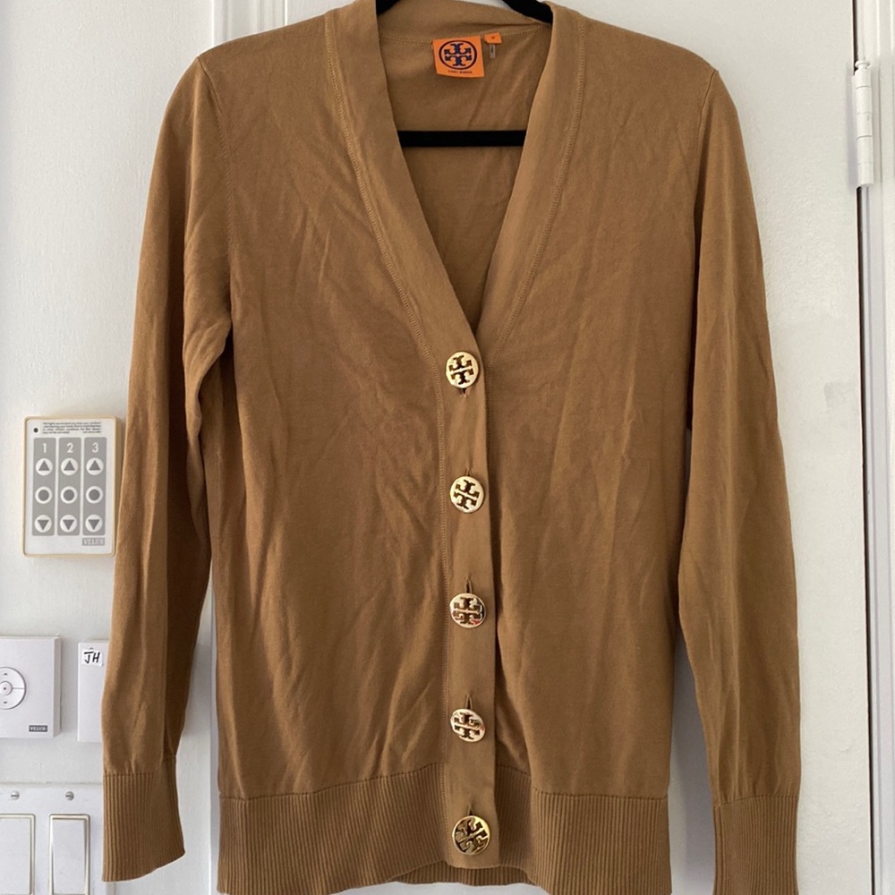 Tory Burch cardigan - Medium, Tan/Brown